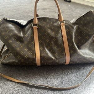 Louis Vuitton Monogram Duffel Bag in Brown and Tan